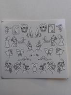 Velletje nagel water decals stickers jel-76 kunst zwart  , Sieraden, Tassen en Uiterlijk, Verzenden, Zwart, Nieuw, Handen en Nagels