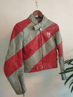 Originele leren racer- biker- motorjack Harro diagonaal mtM, Motoren, Kleding | Motorkleding, Jas | leer, Ophalen of Verzenden