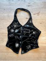 Zwart mouwloos vest met zilveren details - Cider Maat M, Kleding | Dames, Maat 38/40 (M), Zwart, Ophalen of Verzenden, Zo goed als nieuw