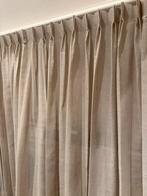 Lichtbeige inbetween gordijnen met dubbele plooi - Nieuw, Ophalen of Verzenden, Nieuw, Beige, 200 cm of meer