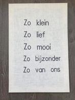 Tekstbord / schilderij met tekst voor babykamer kraamcadeau, Kinderen en Baby's, Kinderkamer | Inrichting en Decoratie, Ophalen of Verzenden