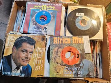 vinyl singles partij duits ongeveer 500 stuks  beschikbaar voor biedingen