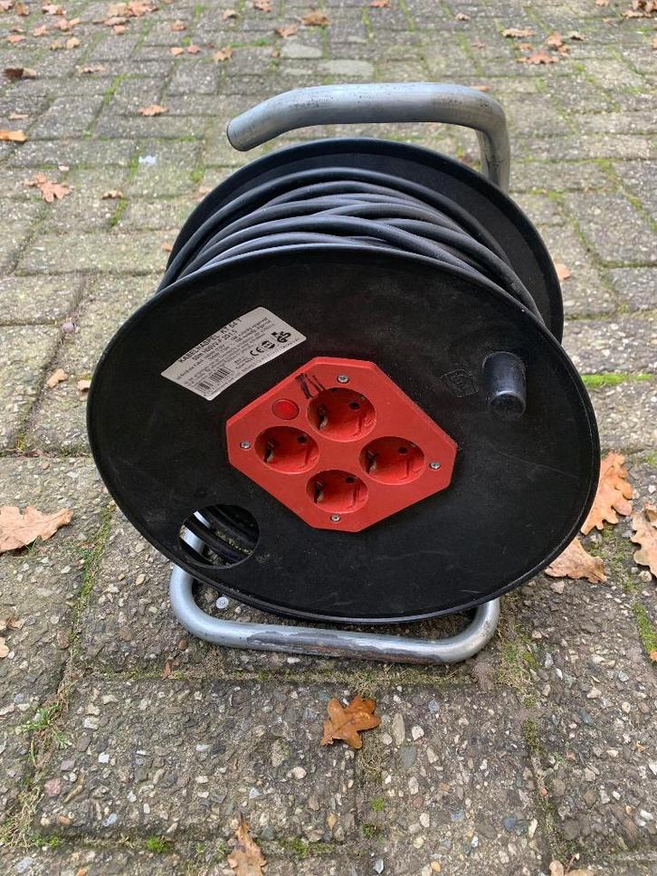 Kabelhaspel | 50 meter, Doe-het-zelf en Verbouw, Elektra en Kabels, Gebruikt, Kabel of Snoer, Ophalen
