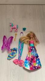 Barbie Dreamtopia zeemeermin prinses eenhoorn €15, Ophalen of Verzenden, Zo goed als nieuw, Barbie