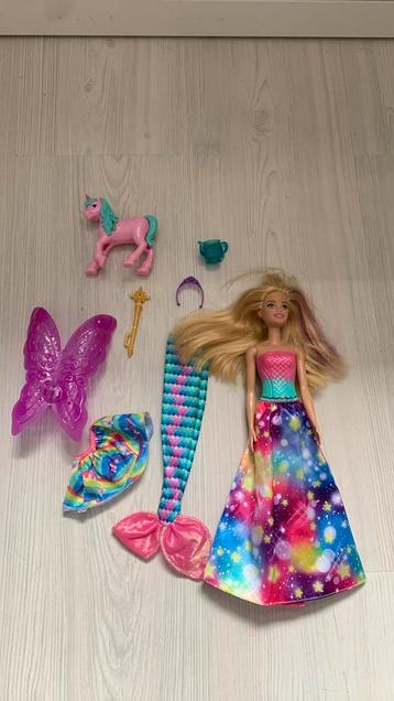 Barbie Dreamtopia zeemeermin prinses eenhoorn €15 beschikbaar voor biedingen