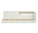 Hoekbed wit WOOOD, Ophalen, Zo goed als nieuw, Minder dan 140 cm, Matras