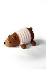 liggende gehaakte beer kraamkado, Ophalen of Verzenden, Nieuw, Kraamcadeau