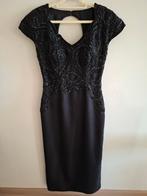 Zwarte lange avondjurk maat 38, Kleding | Dames, Gelegenheidskleding, Maat 38/40 (M), Galajurk, Verzenden, Zwart