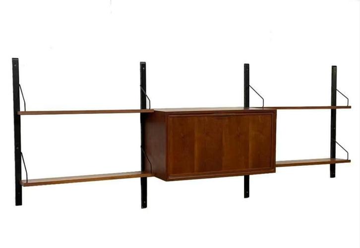 Vintage Poul Cadovius Royal System wandsysteem wall unit 078, Huis en Inrichting, Kasten | Wandmeubels, Gebruikt, Minder dan 100 cm