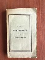 1834 Haagse(!) uitlgave.' Abbé Lamennais: Paroles d'un croy-, Ophalen of Verzenden, Abbé Lamennais