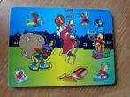 Sinterklaas houten insteekpuzzel met Zwarte Pieten 30x22,5cm, Ophalen of Verzenden, Meer dan 50 stukjes, Gebruikt, 6 jaar of ouder