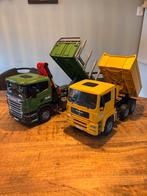 2 x Bruder vrachtwagen, Ophalen, Gebruikt