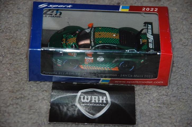 1:43 PORSCHE 911 RSR FASSBENDER SPARK S8654 WRH, Hobby en Vrije tijd, Modelauto's | 1:43, Zo goed als nieuw, Auto, Overige merken