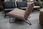 Outdoor fauteuil EARL Jess design metaal grove stof naturel, Huis en Inrichting, Fauteuils, Ophalen, Zo goed als nieuw, Metaal