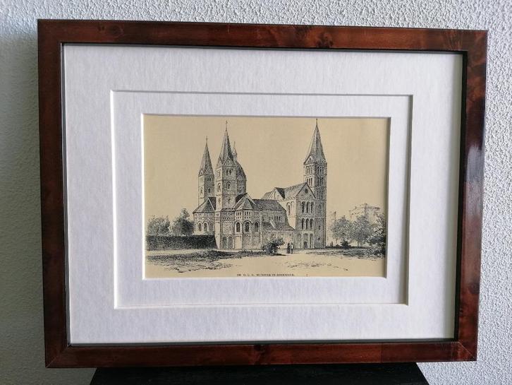 Craandijk Litho Limburg Roermond Kerk 1880 (10), Antiek en Kunst, Kunst | Litho's en Zeefdrukken, Ophalen of Verzenden
