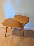 Vintage salontafel / bijzettafel, Huis en Inrichting, Tafels | Bijzettafels, Minder dan 55 cm, Rond, Ophalen of Verzenden, Zo goed als nieuw