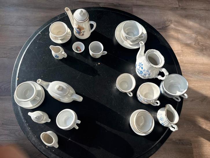 Vintage  Kinder Theeservies Collectie, Antiek en Kunst, Antiek | Servies compleet, Ophalen of Verzenden