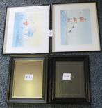 4 zwarte lijsten, Huis en Inrichting, Woonaccessoires | Lijsten, Ophalen, Minder dan 50 cm, Zo goed als nieuw, Minder dan 50 cm