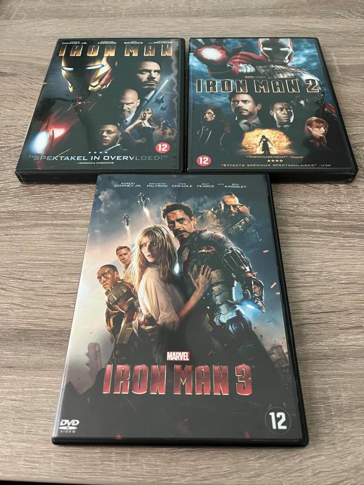 Dvd's Iron Man - 1 t/m 3, Cd's en Dvd's, Dvd's | Science Fiction en Fantasy, Gebruikt, Fantasy, Vanaf 12 jaar, Ophalen of Verzenden