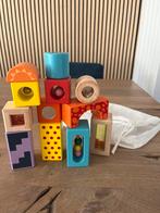 Houten blokken set met sensorische elementen, Kinderen en Baby's, Speelgoed | Houten speelgoed, Ophalen, Zo goed als nieuw, Overige typen
