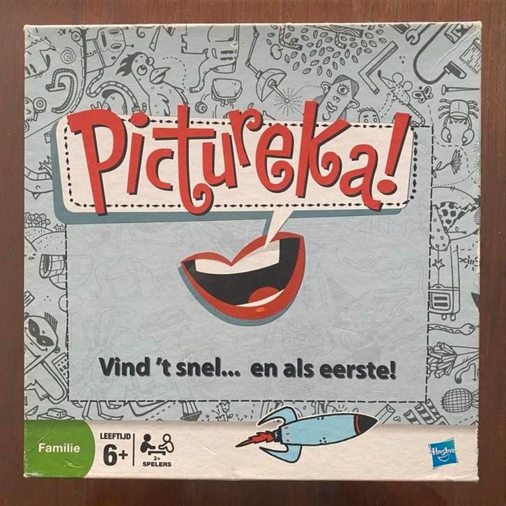 Pictureka! - Plezier voor de hele familie!, Hobby en Vrije tijd, Gezelschapsspellen | Bordspellen, Zo goed als nieuw, Drie of vier spelers