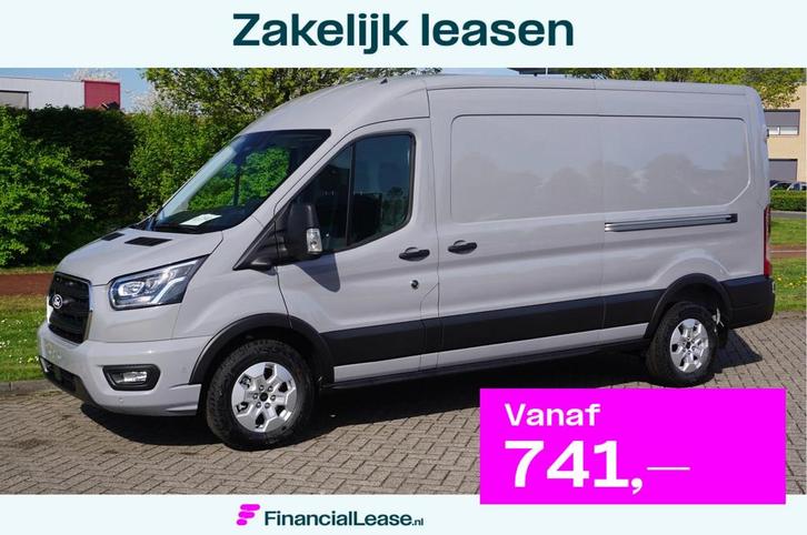 Ford Transit 350L L3H2 Limited AUT-8 165PK BPM VRIJ Navi, Ad, Auto's, Bestelauto's, Bedrijf, Lease, Financial lease, 360° camera