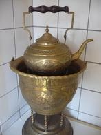 Unieke antieke Friese theestoof met ketel en komfoor, Ophalen of Verzenden, Koper