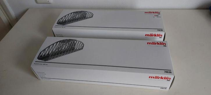 Märklin Boogbrug 74636 geschikt voor C-rails, Hobby en Vrije tijd, Modeltreinen | H0, Nieuw, Brug, Tunnel of Gebouw, Wisselstroom