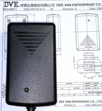 DVE DSA-0421S-12 12V 2A 2.5A 30W Adapter Router Switch Wyse beschikbaar voor biedingen