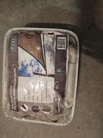 Triangle schaduwdoek + 2 steigerbuizen en toebehoren, Tuin en Terras, Ophalen, Nieuw