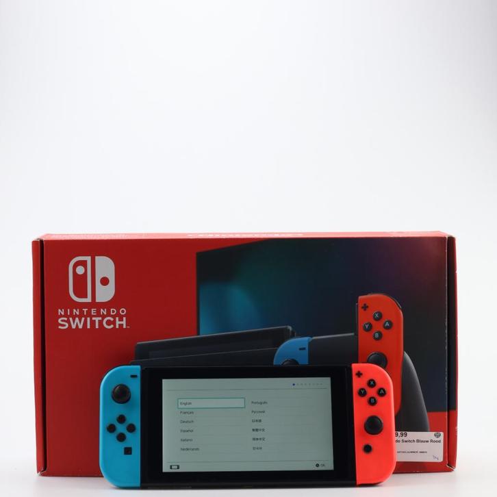 Nintendo Switch V1 Blauw Rood | Nette staat, Spelcomputers en Games, Spelcomputers | Nintendo Switch, Zo goed als nieuw