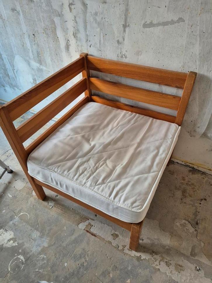 Hoekstoel 70x70x72, Huis en Inrichting, Fauteuils, Gebruikt, Hout, 50 tot 75 cm, Minder dan 75 cm, Ophalen