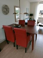 Leren stoelen, Ophalen, Zo goed als nieuw, Leer, Vier