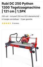 Rubi tegelzaagmachine DC 250 /1200, Doe-het-zelf en Verbouw, 70 mm of meer, Overige typen, Ophalen of Verzenden, Zo goed als nieuw