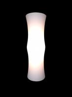 Geweldige XXL vintage satijnglazen Deens design tafellamp, Huis en Inrichting, Lampen | Tafellampen, Ophalen of Verzenden, Gebruikt