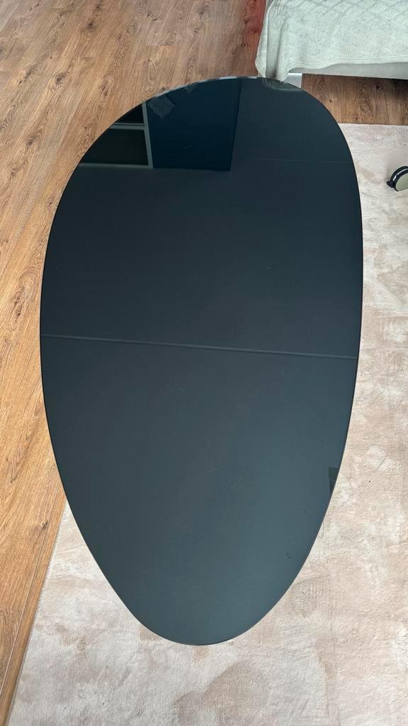 Mooi Design Salontafel Glas en RVS, Huis en Inrichting, Tafels | Salontafels, Gebruikt, Minder dan 50 cm, 50 tot 100 cm, 150 tot 200 cm