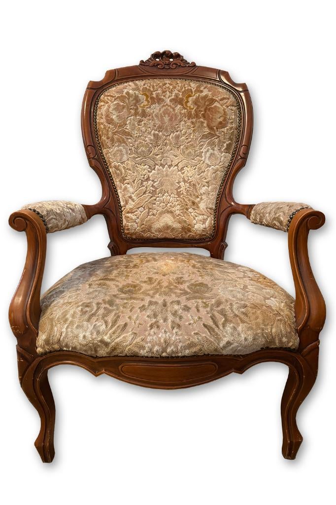 mooi stoel frame om opnieuw te stofferen, Ophalen, Gebruikt, Bruin, Klassiek