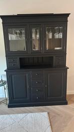 Zwarte buffetkast met verlichting, Huis en Inrichting, Ophalen, 100 tot 150 cm, Zo goed als nieuw, 150 tot 200 cm