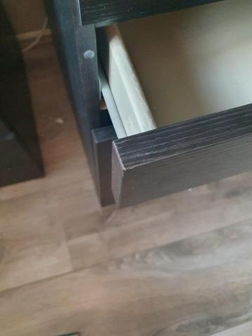 Te koop, Bureau Malm, ikea, zwart , nieuwstaat!!! - afbeelding 4