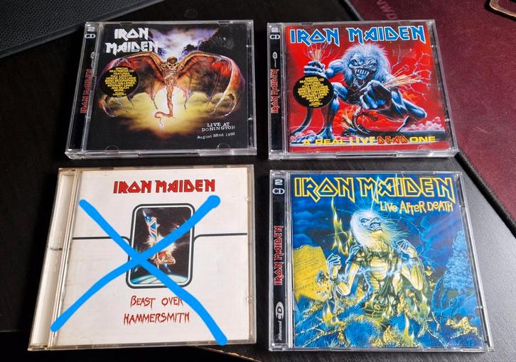 Iron Maiden Live CD's, Cd's en Dvd's, Cd's | Hardrock en Metal, Zo goed als nieuw, Verzenden