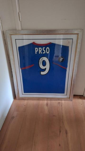 Glasgow Rangers shirt PRSO gesigneerd Fernande Ricksen beschikbaar voor biedingen