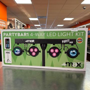 MAX PartyBar1 met 2x RGBW LED spot en 2x Jellymoon incl stat beschikbaar voor biedingen