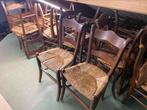 50 houten stoelen met rieten zitting, Ophalen of Verzenden