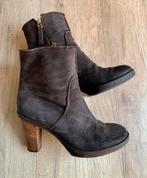 Fred de la Bretonierebruin nubuck leren enkellaarzen mt 41., Fred de la Bretoniere, Bruin, Lage of Enkellaarzen, Ophalen of Verzenden