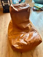 XL zitzak, cognac kleur, PU-leer, Huis en Inrichting, Zitzakken, Ophalen, Zo goed als nieuw, Bruin