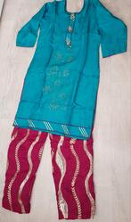 Salwaar Kameez Turquoise Paars M/L - Nieuw!, Kleding | Dames, Maat 38/40 (M), Overige typen, Blauw, Nieuw