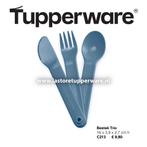 Nieuw Tupperware Bestek trio plastic bestekje vork lepel mes, Nieuw, Ophalen of Verzenden