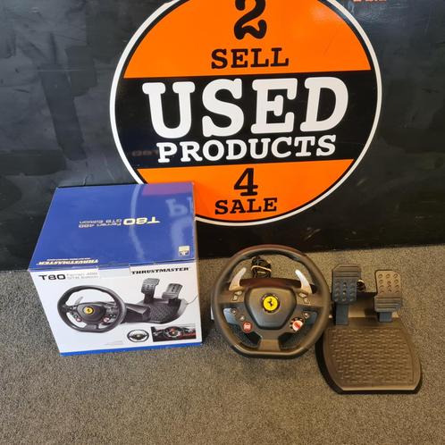 Thrustmaster T80 488 GTB Edition Race Stuur (PS4/PS5/PC), Spelcomputers en Games, Spelcomputers | Sony PlayStation 1, Zo goed als nieuw