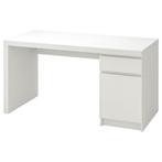 Malm bureau zwart, Huis en Inrichting, Bureaus, Ophalen, Zo goed als nieuw, Bureau