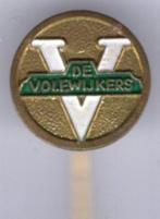 De Volewijckers koper voetbal club speldje ( Z_125a ), Verzamelen, Verzenden, Zo goed als nieuw, Sport, Speldje of Pin